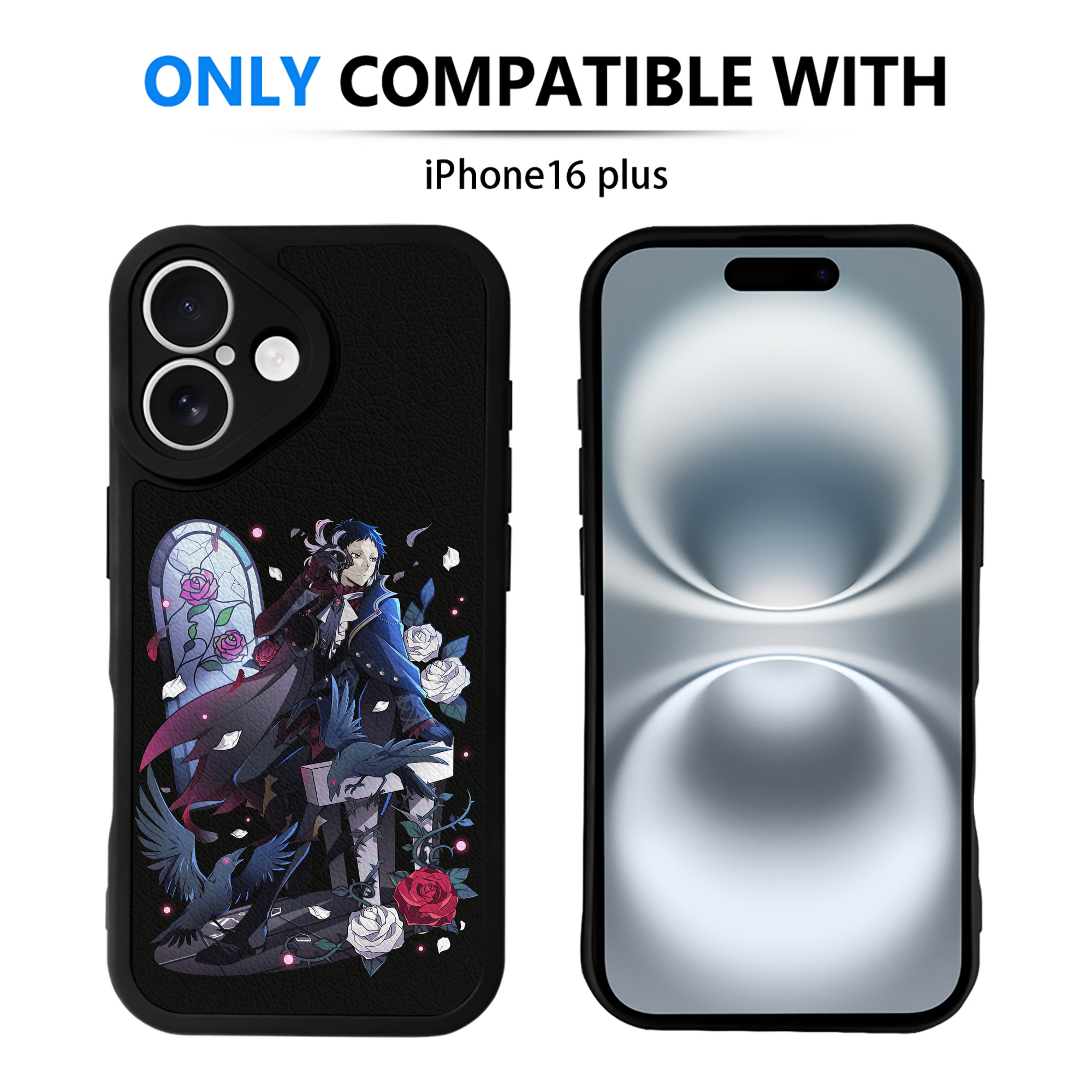 （画像用） 文豪ストレイドッグス Bungo Stray Dogs 【iPhone 16シリーズ対応】シリコンスマホケース（レザー調） 材質：シリコン
